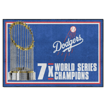 Los Angeles Dodgers Dynasty 5ft. x 8 ft. Plush Area Rug