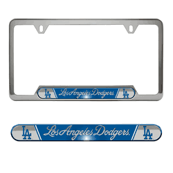 Los Angeles Dodgers Embossed License Plate Frame, 6.25in x 12.25in