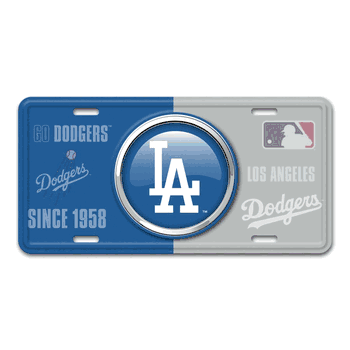 Los Angeles Dodgers Embossed Metal License Plate