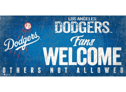 Los Angeles Dodgers Fans Welcome 6x12 Sign