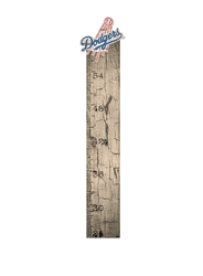 Los Angeles Dodgers Growth Chart Sign 6x36