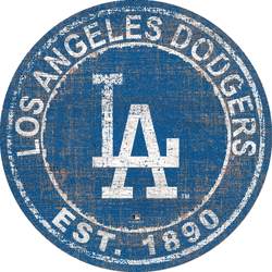 Los Angeles Dodgers Heritage Logo Round Sign