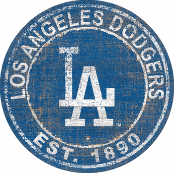 Los Angeles Dodgers Heritage Logo Round Sign