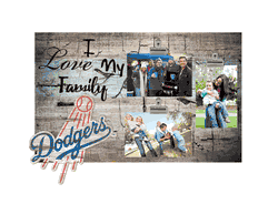 Los Angeles Dodgers I Love my Family Clip Frame