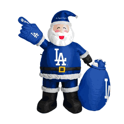 Los Angeles Dodgers 7 FT Inflatable Santa