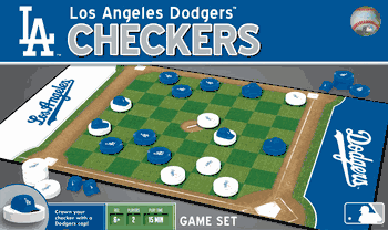Los Angeles Dodgers MLB Checkers
