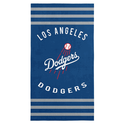 Los Angeles Dodgers MLB Stripes Beach Towel 30 x 60 inches