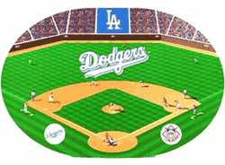 Los Angeles Dodgers Placemats Set of 4 CO