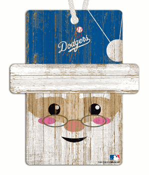 Los Angeles Dodgers Santa Ornament