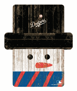 Los Angeles Dodgers Snowman Ornament