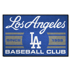 Los Angeles Dodgers Starter Mat Accent Rug - 19in. x 30in., Uniform Design