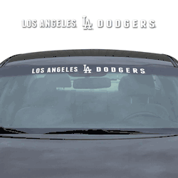 Los Angeles Dodgers Sun Stripe Windshield Decal 3.25 in. x 34 in.