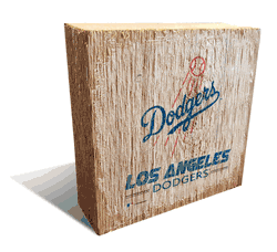 Los Angeles Dodgers Team Logo Block 6X6