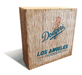 Los Angeles Dodgers Team Logo Block 6X6