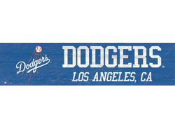 Los Angeles Dodgers Team Name 6x24 Sign