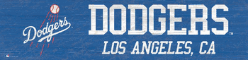 Los Angeles Dodgers Team Name 6x24 Sign
