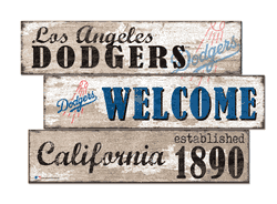 Los Angeles Dodgers Welcome 3 Plank