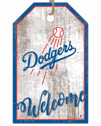 Los Angeles Dodgers Welcome Team Tag 11x19 Sign