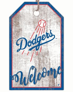 Los Angeles Dodgers Welcome Team Tag 11x19 Sign