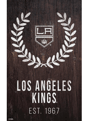 Los Angeles Kings 11x19 Laurel Wreath Sign