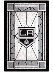 Los Angeles Kings 11x19 Stained Glass Wood Sign