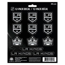 Los Angeles Kings 12 Count Mini Decal Sticker Pack