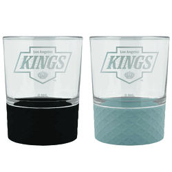 Los Angeles Kings 2pc Laser Etched Commissioner Rocks Glass Set