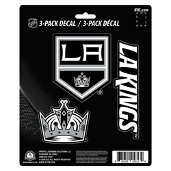 Los Angeles Kings 3 Piece Decal Sticker Set
