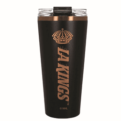 Los Angeles Kings 32oz Black and Copper Big Slim with Straw