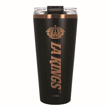Los Angeles Kings 32oz Black and Copper Big Slim with Straw