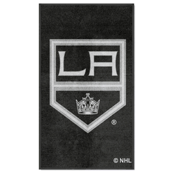 Los Angeles Kings 3X5 High-Traffic Mat with Durable Rubber Backing - Portrait Orientation