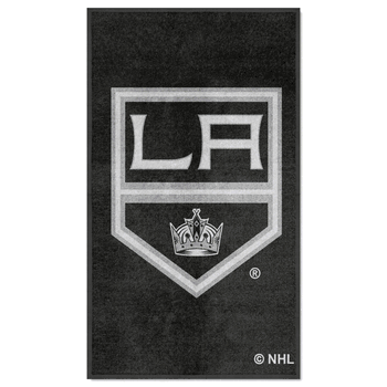 Los Angeles Kings 3X5 High-Traffic Mat with Durable Rubber Backing - Portrait Orientation