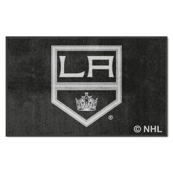 Los Angeles Kings 4X6 High-Traffic Mat with Durable Rubber Backing - Landscape Orientation
