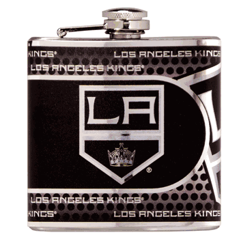 Los Angeles Kings 6oz Stainless Steel Flask with Metallic Graphics