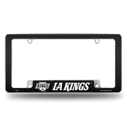 Los Angeles Kings Black 12" x 6" Chrome All Over Automotive License Plate Frame for Car/Truck/SUV