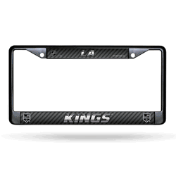 Los Angeles Kings  Black Chrome Frame with Decal Inserts 12" x 6" Car/Truck Auto Accessory