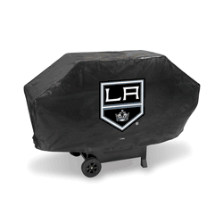 Los Angeles Kings Black Deluxe Vinyl Grill Cover - 68" Wide/Heavy Duty/Velcro Staps