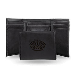 Los Angeles Kings Black Laser Engraved Faux Leather Trifold