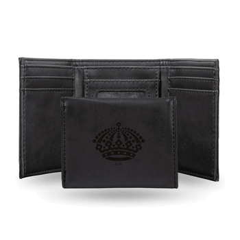 Los Angeles Kings Black Laser Engraved Faux Leather Trifold