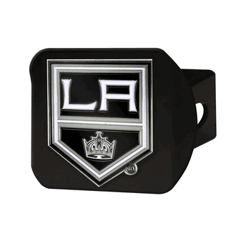 Los Angeles Kings Black Metal Hitch Cover - 3D Color Emblem