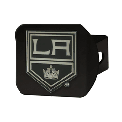 Los Angeles Kings Black Metal Hitch Cover with Metal Chrome 3D Emblem