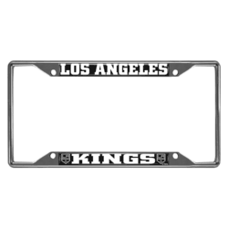 Los Angeles Kings Chrome Metal License Plate Frame, 6.25in x 12.25in