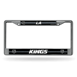Los Angeles Kings Classic 12" x 6" Silver Bling Chrome Car/Truck/SUV Auto Accessory