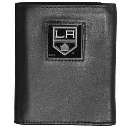 Los Angeles Kings Deluxe Leather Tri-fold Wallet Packaged in Gift Box