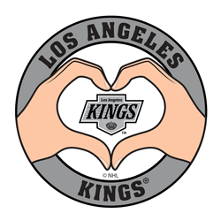 Los Angeles Kings Heart Hands Decal