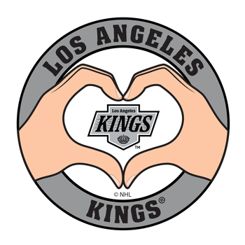 Los Angeles Kings Heart Hands Decal