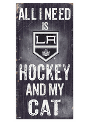 Los Angeles Kings Hockey and My Cat 6x12 Sign