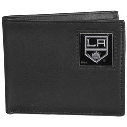Los Angeles Kings Leather Bi-fold Wallet Packaged in Gift Box