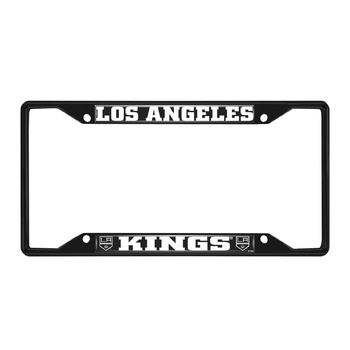 Los Angeles Kings Metal License Plate Frame Black Finish