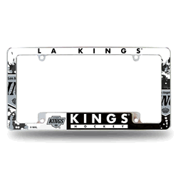 Los Angeles Kings Standard 12" x 6" Chrome All Over Automotive License Plate Frame